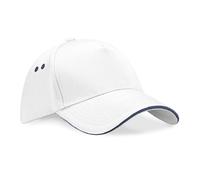 Casquette De Baseball 5 Panneaux En Toile De Coton Avec Pic Sandwich Contrasté