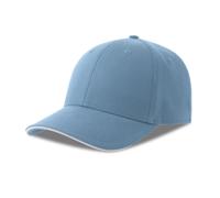 Casquette de baseball 6 pans Atlantis Headwear Liberty Sandwich-S Bleu TU