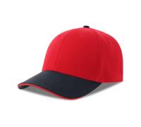 Casquette de baseball 6 pans Atlantis Headwear Liberty Sandwich-S Noir TU