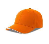 Casquette de baseball 6 pans Atlantis Headwear Liberty Sandwich-S Orange TU