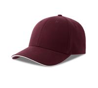 Casquette de baseball 6 pans Atlantis Headwear Liberty Sandwich-S Rouge TU