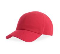 Casquette de baseball 6 pans enfant Atlantis Headwear Fraser Rouge TU