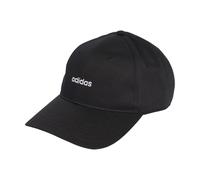 adidas Mixte Linear Embroidery Baseball Hat, Black/White, M-L