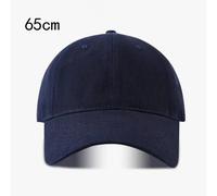 Casquette de Baseball à grosse tête pour hommes femmes coton solide haut profond chapeau noir camionneur papa casquettes sport Snap Back os Gorra Hombre Bleu