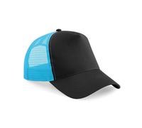 Casquette De Baseball À Panneau Avant En Coton Trucker À Maille Mi-Beachfield