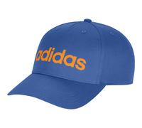 adidas Unisex Linear Baseball Cap, Ray Blue/Pure Tangerine/White, S-M