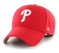 Casquette de baseball ajustable 47 Brand MLB, couleur de l' quipe, logo principal, MVP, taille unique pour adulte - Rouge des Philadelphia Philli