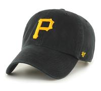 Casquette de baseball ajustable 47 Brand MLB, couleur de l' quipe, logo principal, taille unique pour adulte - Pirates de Pittsburgh, noir