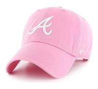 Casquette de baseball ajustable 47 Brand MLB Rose Pink avec logo principal, taille unique pour adulte - Philadelphia Phillies Rose Pink