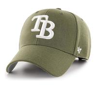 Casquette de baseball ajustable 47 Brand MLB Sandalwood, couleur de l' quipe, logo principal, MVP, taille unique pour adulte - Tampa Bay Rays San