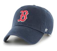 Casquette de baseball ajustable 47 Brand MLB Team Color Home Primary Logo Clean Up pour adulte, taille unique - Boston Red Sox, bleu marine