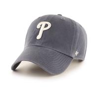 Casquette de baseball ajustable 47 Brand MLB Vintage Navy avec logo principal, taille unique pour adulte - Philadelphia Phillies Vintage Navy