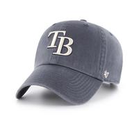 Casquette de baseball ajustable 47 Brand MLB Vintage Navy avec logo principal, taille unique pour adulte - Tampa Bay Rays Vintage Navy