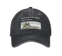 Casquette de Baseball Ajustable, Jean usé, Crapaud lavé, Livre Classique Vintage, Livre Amoureux de Demin Respirant féminin pour Hommes Courir pêche randonnée et Sports de Plein air