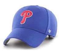 Casquette de baseball ajustable MLB 47 Brand avec logo principal alternatif, taille unique pour adulte - Bleu des Philadelphia Phillies