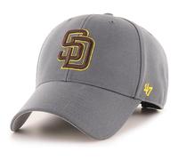 Casquette de baseball ajustable MLB 47 Brand, couleur gris anthracite, logo principal, MVP, taille unique, pour adulte - San Diego Padres, gris anthra