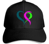 Casquette de Baseball Ajustable pour la Sensibilisation au Cancer du Sein métastatique, Style Hip-hop, en Coton, Style Camionneur, Noire