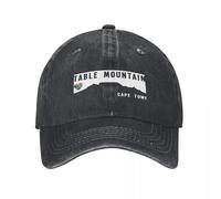 Casquette de Baseball Ajustable Table Mountaine Town Table Mountaine Town Afrique du Sud Golf Masculin Classique Lavé en Denim usé Outdoor Chapeau de Sport Outdoor