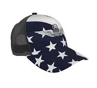 Casquette De Baseball American Flag Army Master Baseball Cap Confortable Trucker Hat Légère Casquette Hat pour Golf Voyage Athlétique