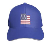 Casquette De Baseball American Flag in Utah Black Baseball Cap Classic Casquettes De Golf Adjustable Trucker Caps pour Camping Randonnée Outdoo