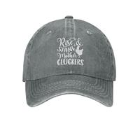 Casquette De Baseball Amoureux des Animaux De La Ferme, Lève-Toi Et Brille, Mère Cluckers Trucker Caps Vintage Baseball Cap Respirante Casquettes De Golf pour Outdoo Randonnée Running