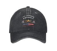 Casquette De Baseball Ancien Combattant du 1Er Bataillon, 37E Régiment Blindé, 1Re Division Blindée Classique Hip Hop Chapeaux Trucker Hat pour Cyclisme Golf Femme