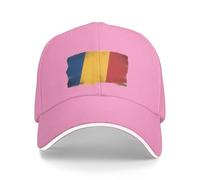 Casquette De Baseball Anti-Soleil Baseball Cap Roumaniedrapeau National Homme Femme Été Unisexe Réglable Casquettes Sport Polyester Extérieur Sunhat Chapeau