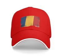 Casquette De Baseball Anti-Soleil Baseball Cap Roumaniedrapeau National Homme Femme Été Unisexe Réglable Casquettes Sport Polyester Extérieur Sunhat Chapeau