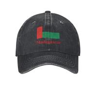 Casquette De Baseball Anti-Soleil Cap avec Madagascar Drapeau Réglable Unisexe pour Les Entraînements De Course Et Les Activités De Plein Match De Football