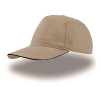Casquette de baseball Atlantis Headwear Start Five Sandwich Beige 58 cm