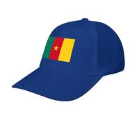 Casquette de Baseball avec Drapeau Cameroun,Casquette Classique à 6 Panneaux Ajustable,idéale pour la Course à Pied et Les activités de Plein air
