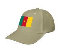 Casquette de Baseball avec Drapeau Cameroun,Casquette Classique à 6 Panneaux Ajustable,idéale pour la Course à Pied et Les activités de Plein air