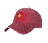 Casquette de baseball avec drapeau du Vietnam - Chapeau unisexe à bord incurvé au design classique, cadeau pour couples, amis ou parents, à porter au quotidien et pour activités de plein air, rou