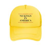 Casquette de Baseball avec Drapeau « No King in America » et Maille « Sauver la démocratie »