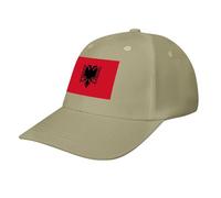 Casquette de Baseball avec Drapeau République d'Albanie,Casquette Classique à 6 Panneaux Ajustable,idéale pour la Course à Pied et Les activités de Plein air