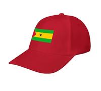 Casquette de Baseball avec Drapeau Sao Tomé-et-Principe,Casquette Classique à 6 Panneaux Ajustable,idéale pour la Course à Pied et Les activités de Plein air