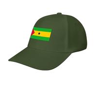 Casquette de Baseball avec Drapeau Sao Tomé-et-Principe,Casquette Classique à 6 Panneaux Ajustable,idéale pour la Course à Pied et Les activités de Plein air