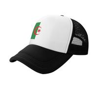 Casquette De Baseball avec Drapeaux Personnalisé Association De Couleurs à La Mode Imprimé Emblème Algérie Anti-Soleil Respirant Taille Unique