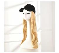 Casquette de Baseball Avec Extensions de Cheveux Bonnet de perruque for femme, bonnet de perruque bouclé et ondulé, bonnet de perruque naturel et réaliste, adapté à une utilisation quotidienne en fête