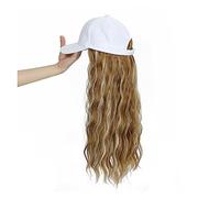 Casquette de Baseball Avec Extensions de Cheveux Longue perruque synthétique ondulée casquette de Baseball avec Extensions de cheveux chapeau perruques brun naturel noir connecter perruque réglable fo