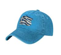 Casquette De Baseball avec Grèce Drapeau Casquette Trucker Homme Femme,Casquettes De Baseball Légère Et Réglable Et Visière Courbée pour Une Protection Solaire
