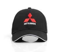 Casquette de Baseball avec Logo de Voiture, Casquettes de Baseball structurées en Coton brodées. pour Mitsubishi Mirage Montero Montero Sport.,B