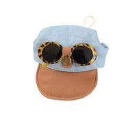 Casquette de Baseball avec Lunettes de Soleil pour Animaux de Compagnie, Chiens et Chats, Trous d ' Oreille à Larges Bords, Chapeau de Soleil pour Chien