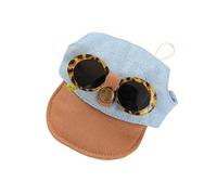 Casquette de Baseball avec Lunettes de Soleil pour Petits Chiens et Chats, Couvre-Chef, Accessoires d ' extérieur à Larges Bords, Chapeau de Protection pour Animaux de Compagnie