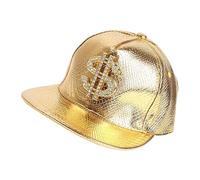Casquette De Baseball Avec Signe Dollar - Casquette Réglable En Cuir PU Et Mélange De Coton | Chapeau De Rappeur Streetwear Des Années 80 Pour Hommes Et Femmes, Rencontres, Plage, Spectacle De Danse E