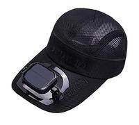 Casquette de baseball avec ventilateur solaire intégré + double alimentation USB pour homme et femme - Vitesse et direction du vent réglables - 24 heures de refroidissement - Idéal pour le golf, la