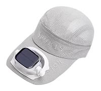 Casquette de baseball avec ventilateur solaire intégré + double alimentation USB pour homme et femme, vitesse et direction du vent réglables, refroidissement 24 heures, idéal pour le golf, la pêche