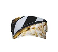 Casquette de baseball avec visière de soleil et imprimé pop-corn de cinéma - Réglable - Pour homme et femme - Noir