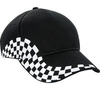 Casquette de baseball Beechfield unie Grand Prix RW221 (taille unique) (Noir)
