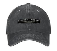 Casquette de Baseball Bernard Madoff Gestionnaire de Portefeuille Hip-hop Designer Femme de Luxe Noël Fille Cadeaux d’Halloween et de Sport